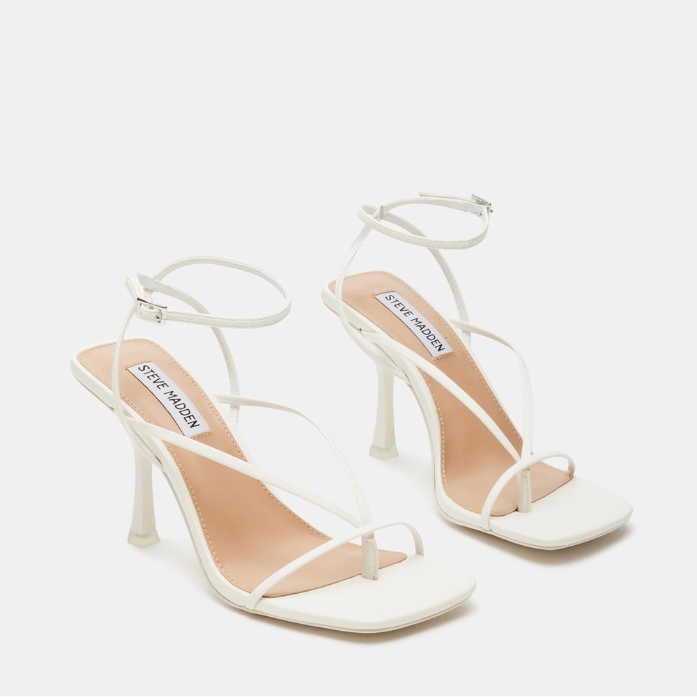 Steve Madden Annie Heel White
